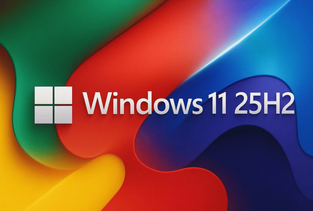 Pantalla de instalación de Windows 11 25H2 en un ordenador portátil