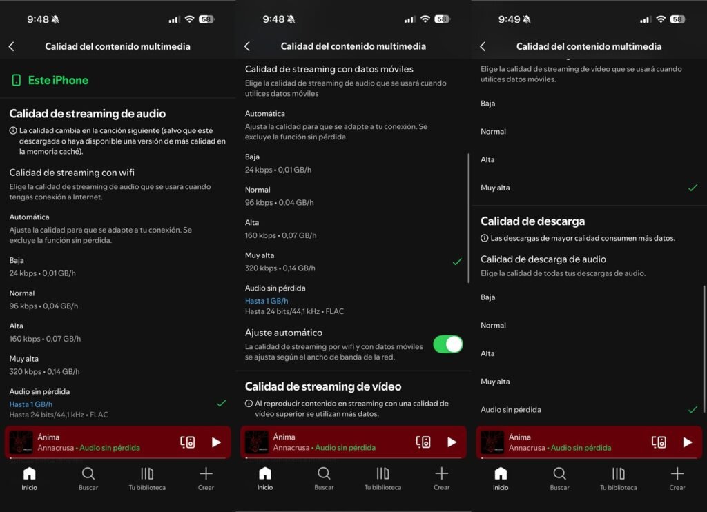 Spotify HiFi permite configurar audio sin pérdidas y mejorar la calidad de sonido