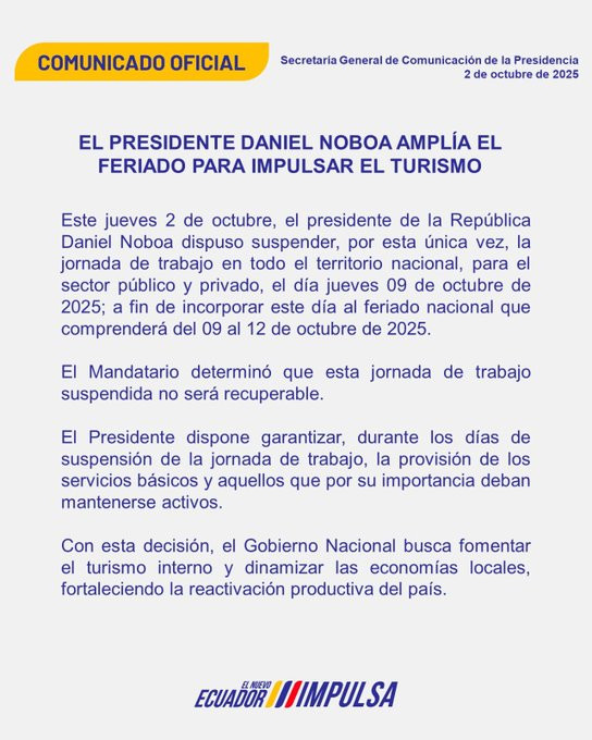 feriado del 9 de octubre