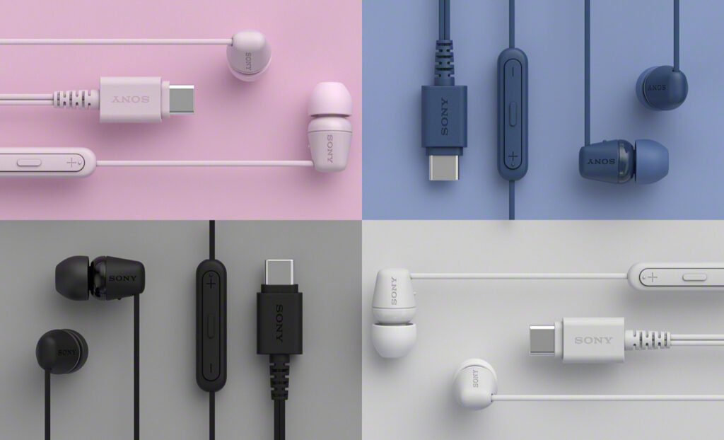 Audífonos Sony IER-EX15C USB-C en color negro con diseño compacto y conexión moderna.