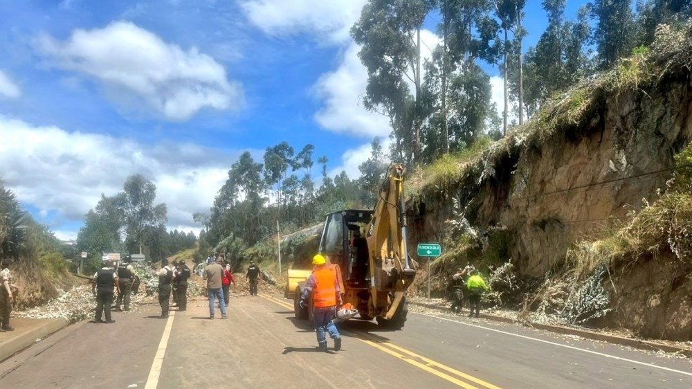 Vías cerradas en Ecuador