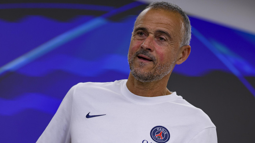El entrenador del Paris Saint-Germain, Luis Enrique