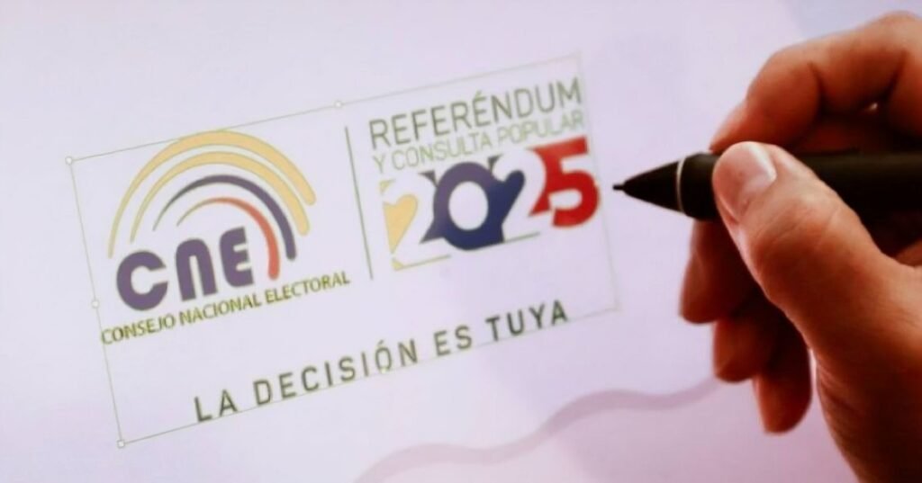 papeleta para el referéndum y consulta popular