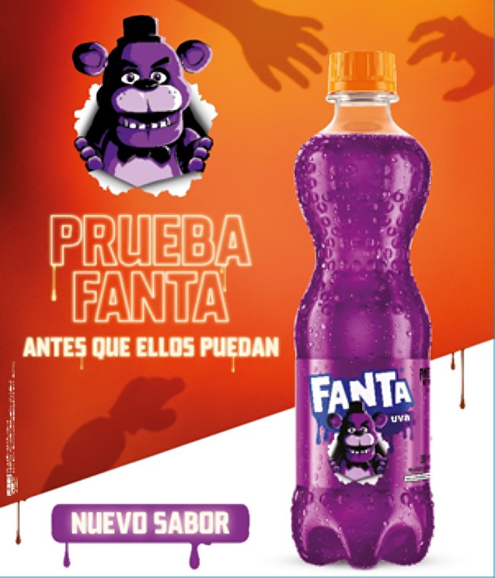 Botellas coleccionables edición limitada Halloween Fanta con personajes Chucky y Freddy Fazbear en Ecuador