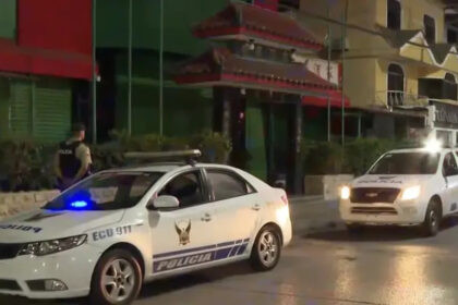 Escena del ataque armado en La Garzota Guayaquil con presencia policial y acordonamiento perimetral en zona norte