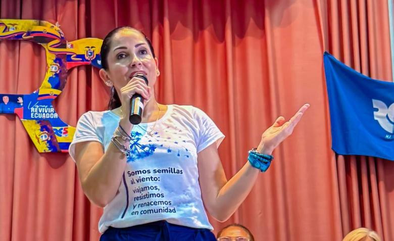 Marcela Aguiñaga y Luisa González en disputa política dentro de la Revolución Ciudadana