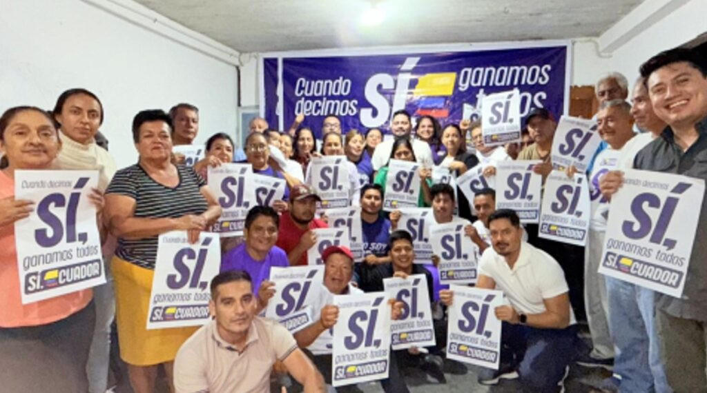 Actores políticos promueven el Sí durante campaña en Sucumbíos
