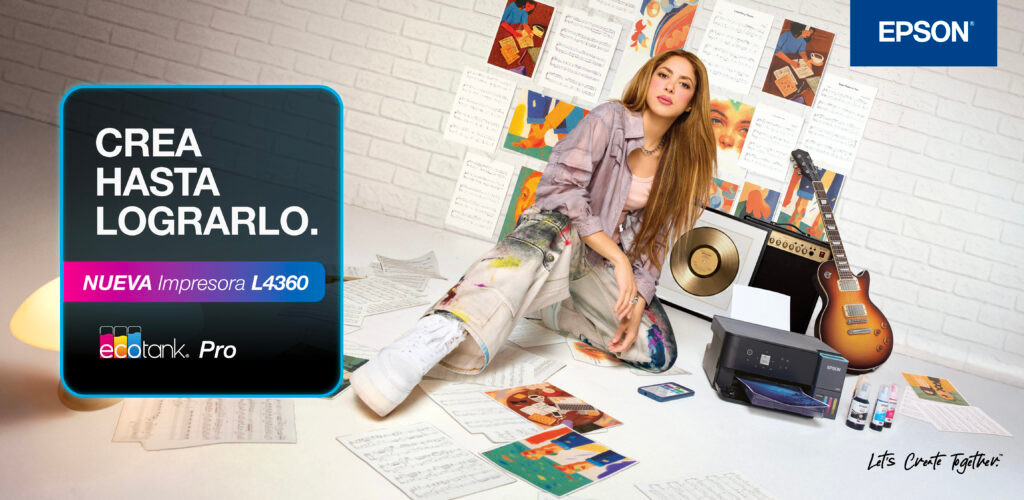 Shakira protagoniza la campaña de las nuevas impresoras EcoTank Pro de Epson inspirando a emprendedores