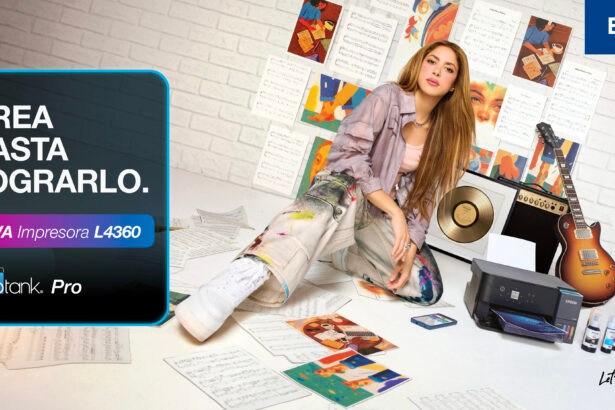 Shakira protagoniza la campaña de las nuevas impresoras EcoTank Pro de Epson inspirando a emprendedores