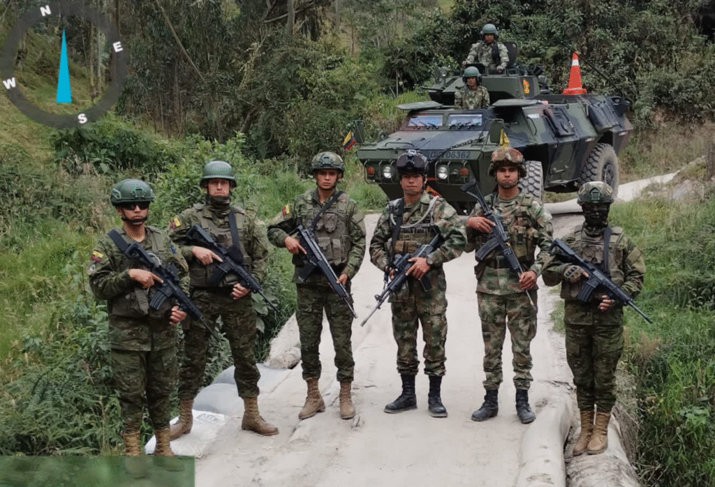 Tropas refuerzan control militar en la frontera norte entre Ecuador y Colombia