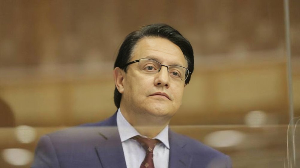 Fernando Villavicencio durante evento político antes del magnicidio investigado en instrucción fiscal caso Villavicencio