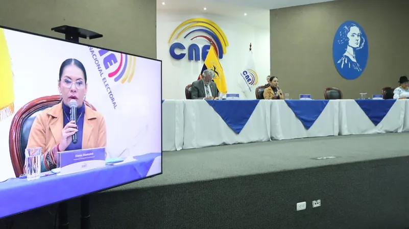 Consejo Nacional Electoral del Ecuador en medio del debate por la renovación institucional