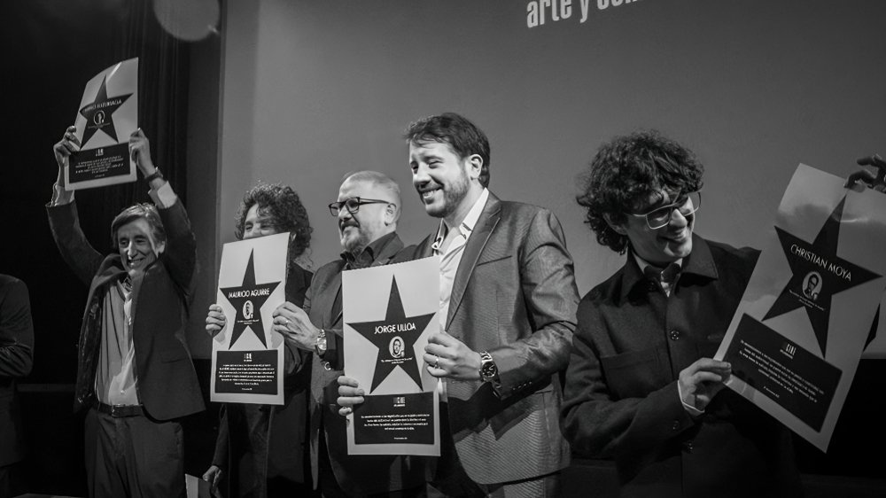 Jorge Ulloa, Christian Moya, Mauricio Aguirre, Camilo Luzuriaga y Lissette Cabrera anuncian rescate escuela de cine ecuatoriano INCINE