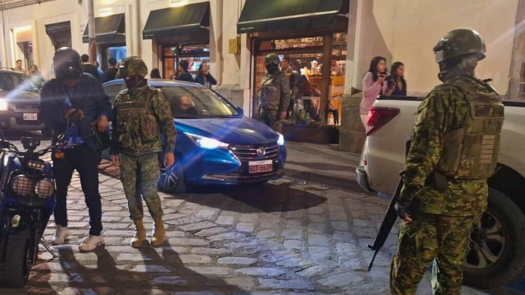 Cifras sobre seguridad y muertes violentas en Cuenca durante operativo militar en el centro histórico