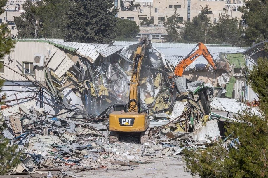 Demolición de la sede de UNRWA