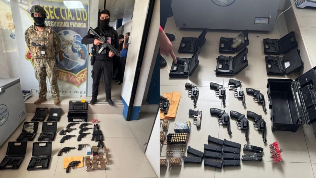 Bloque de Seguridad allana empresa de seguridad en Guayaquil y decomisa armas