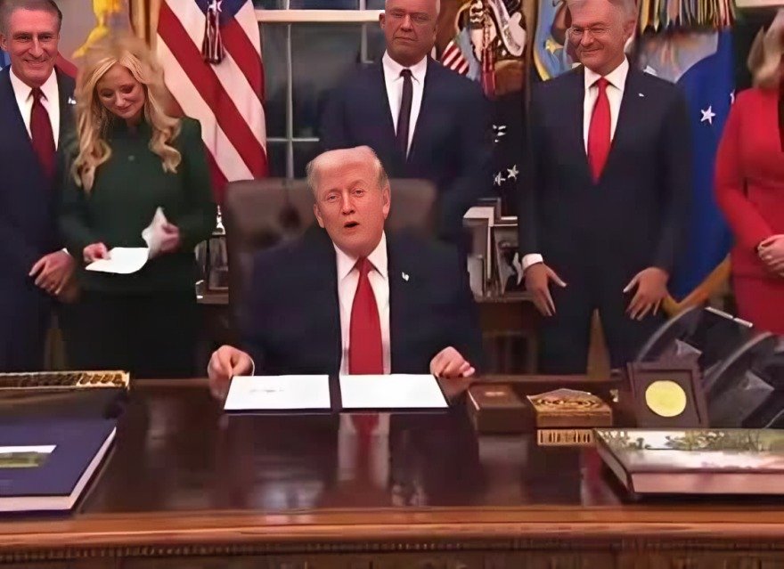Trump y Doug Burgum