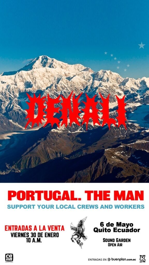 Portugal The Man en Quito durante concierto de su gira internacional Denali Tour