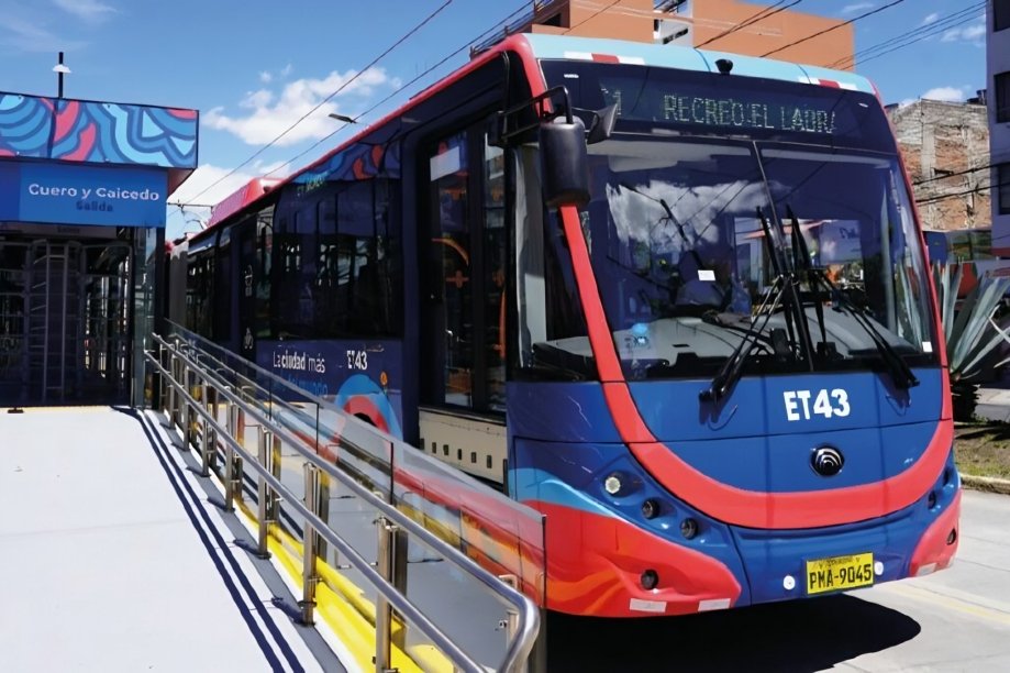 Estación El Recreo del Trolebús de Quito donde se registraron infracciones sancionadas por la AMC en enero 2026