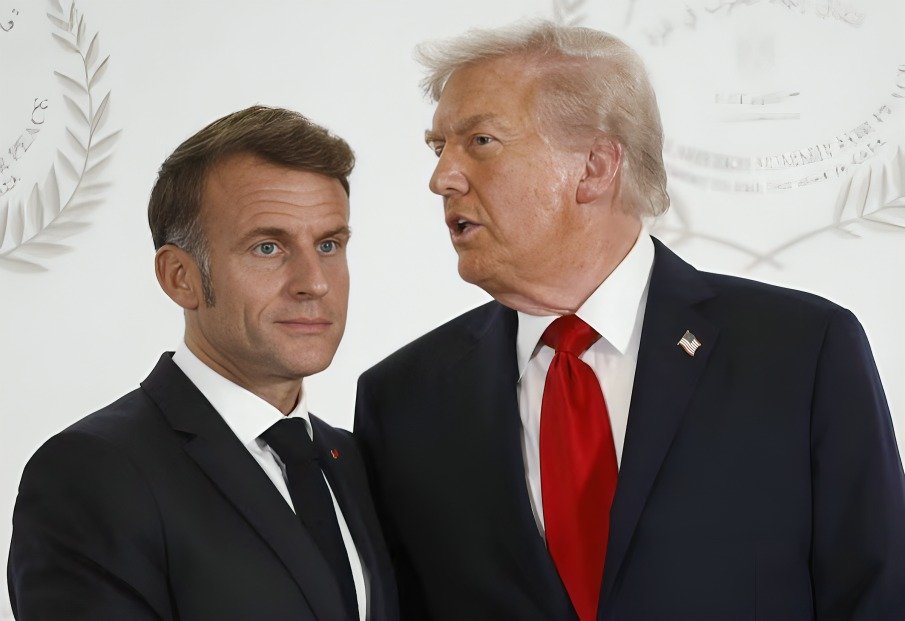 mensajes entre Trump y Macron