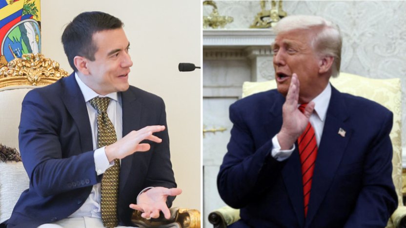 políticas de Daniel Noboa y Donald Trump