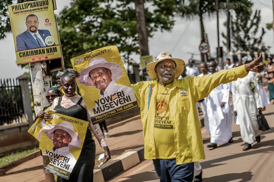 reelección de Yoweri Museveni en Uganda