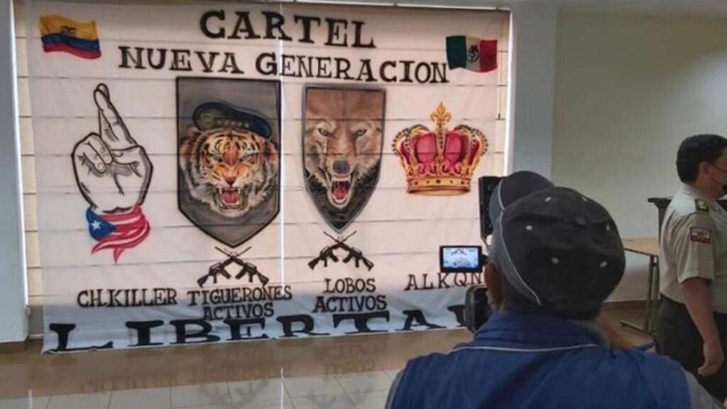 Cartel Jalisco Nueva Generación en Ecuador