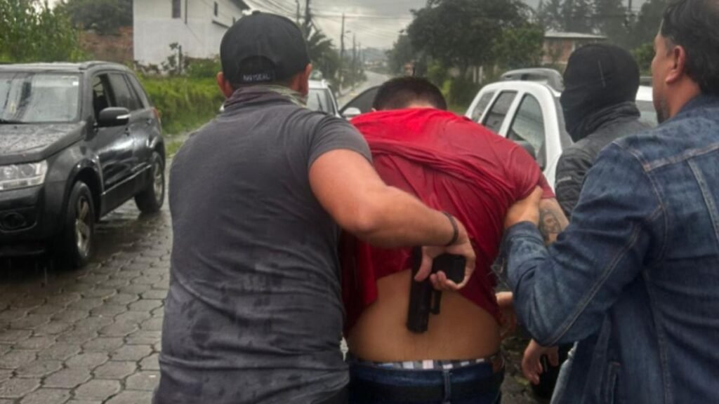 Alias Chucky detenido en Amaguaña durante operativo del Bloque de Seguridad en Quito