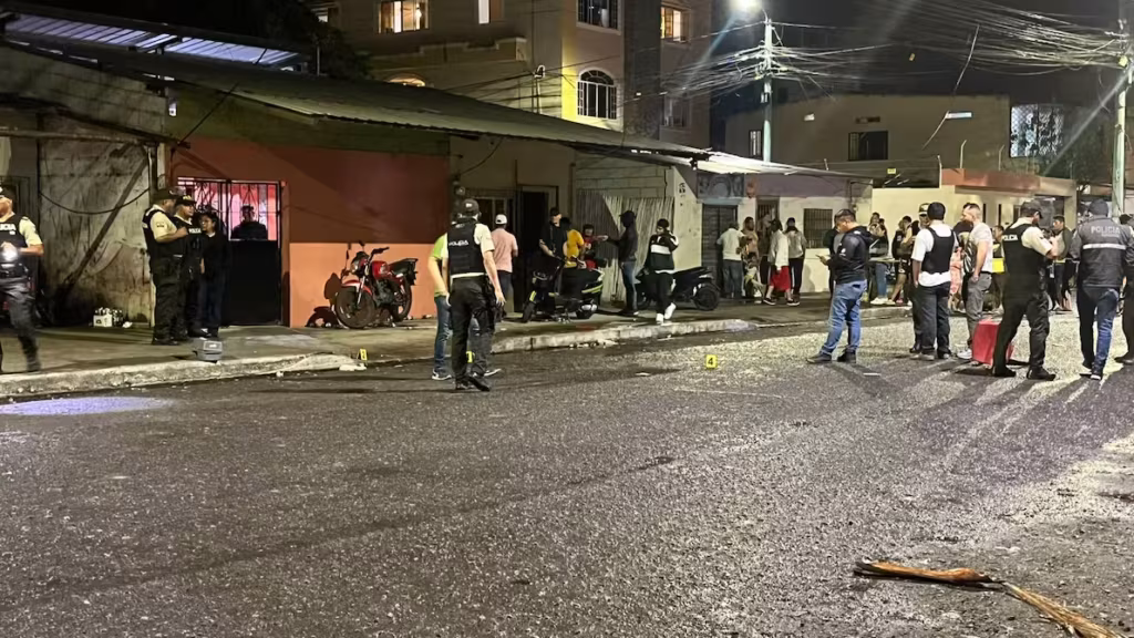 Ataque armado en Machala dejó cuatro fallecidos y varios heridos