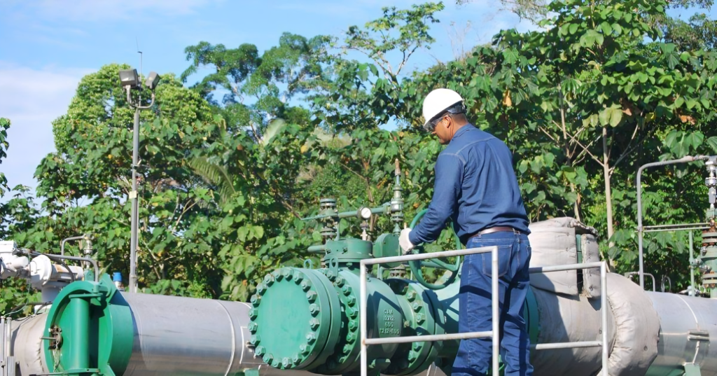 Gráfico comparativo de datos de producción petrolera y minera en Ecuador que muestra discrepancias entre cifras gubernamentales y oficiales.