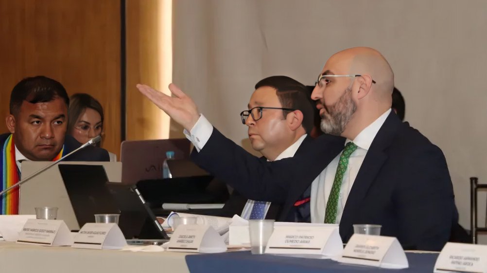 Mario Godoy presidente Consejo Judicatura comparece ante Comisión Fiscalización Asamblea Nacional juicio político