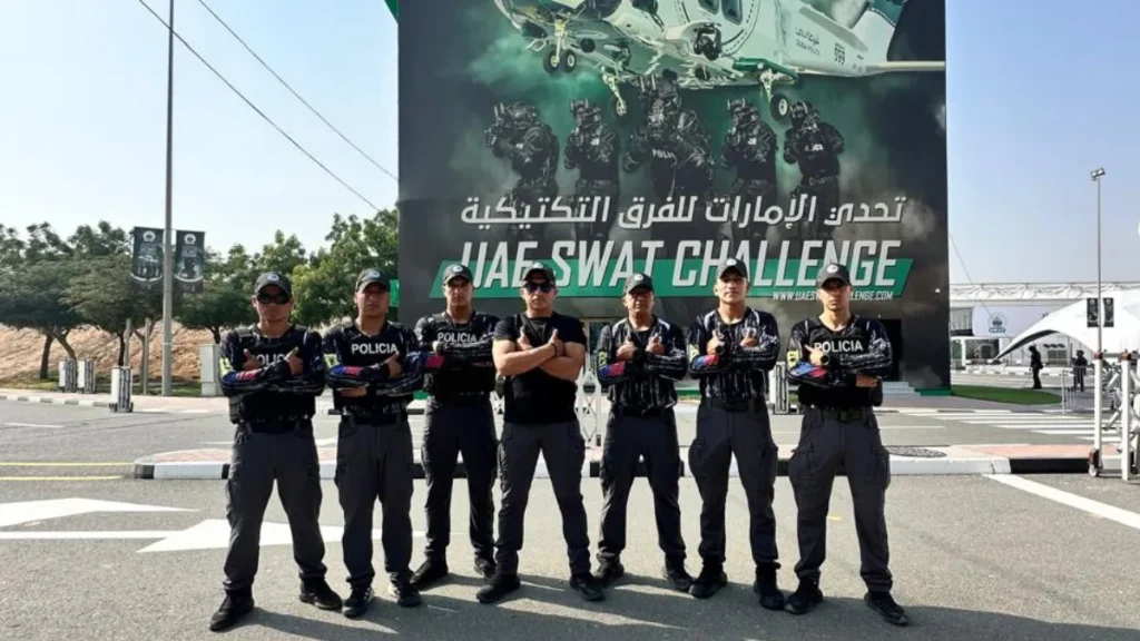 Policía de Ecuador compite en Dubái durante el UAE SWAT Challenge con unidades tácticas especializadas
