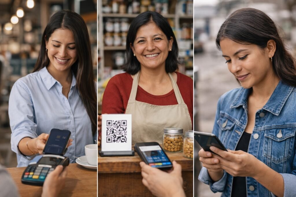 Gráfico estadístico sobre la participación de las mujeres en los pagos digitales en Ecuador durante 2026.