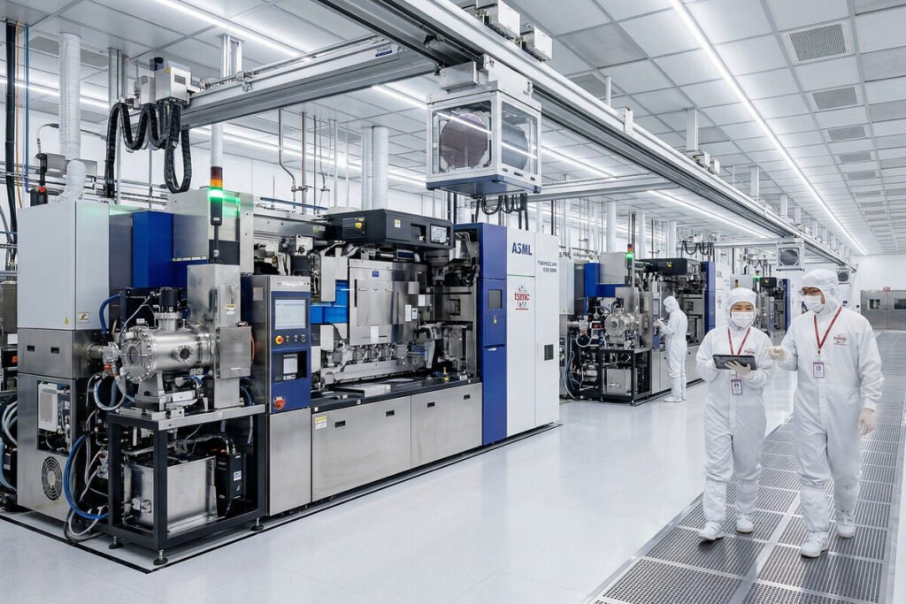 Infografía técnica detallando la arquitectura de hardware para IA con memorias HBM4e y nodos de 3nm.