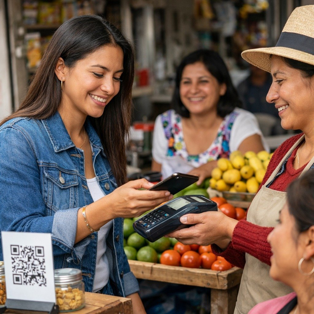 Gráfico estadístico sobre la participación de las mujeres en los pagos digitales en Ecuador durante 2026.