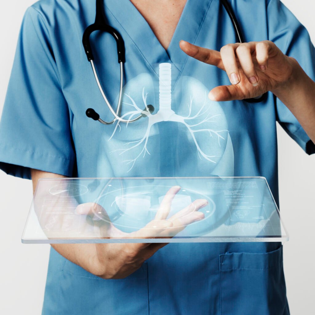 Persona realizando un chequeo médico para la salud renal, enfatizando la importancia de hábitos saludables y control periódico.