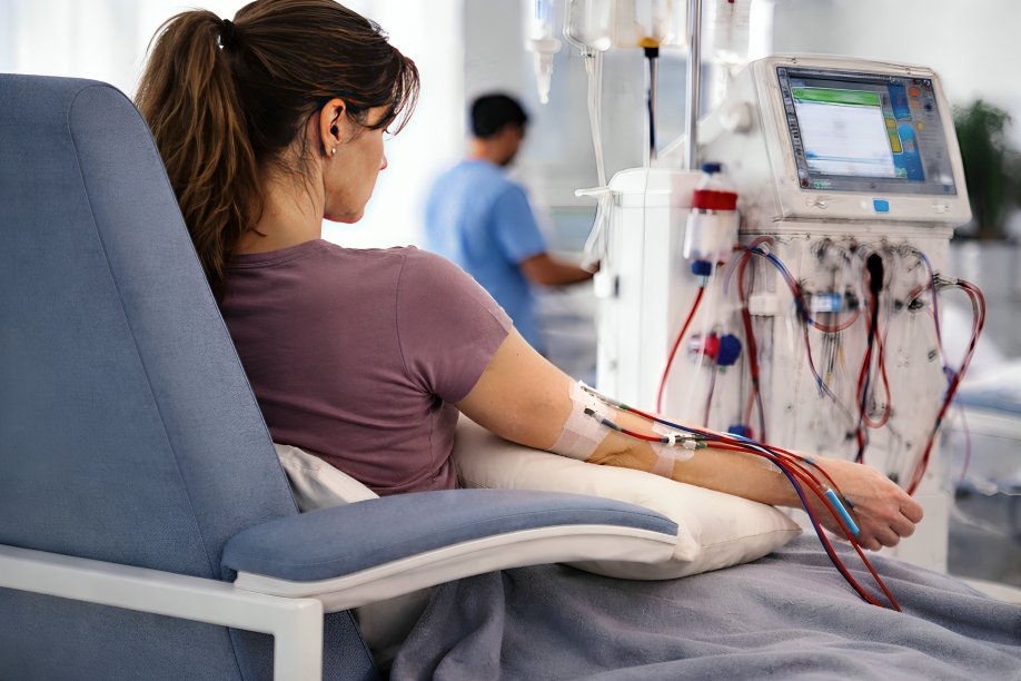 Médica revisando resultados renales con paciente mujer — enfermedad renal crónica en mujeres Ecuador