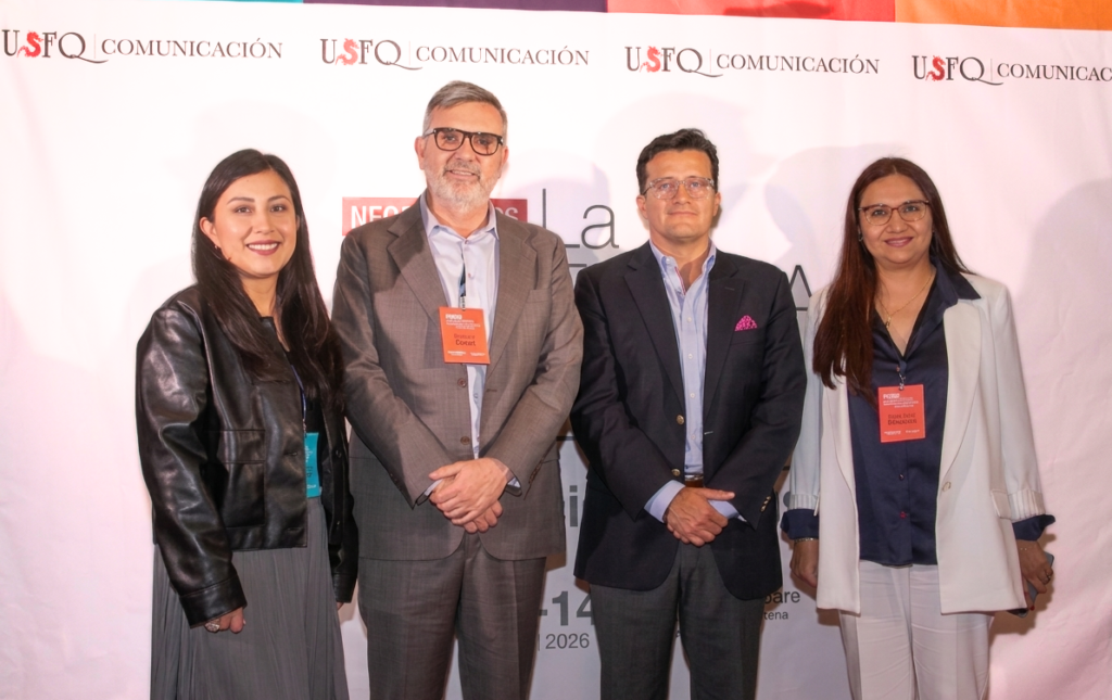 Evento NeoCom en la USFQ sobre formación de líderes con propósito y reputación empresarial