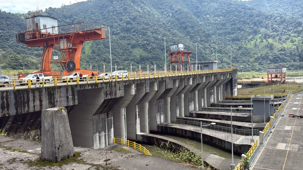 Vista aérea de la hidroeléctrica Coca Codo Sinclair Ecuador en la provincia de Napo