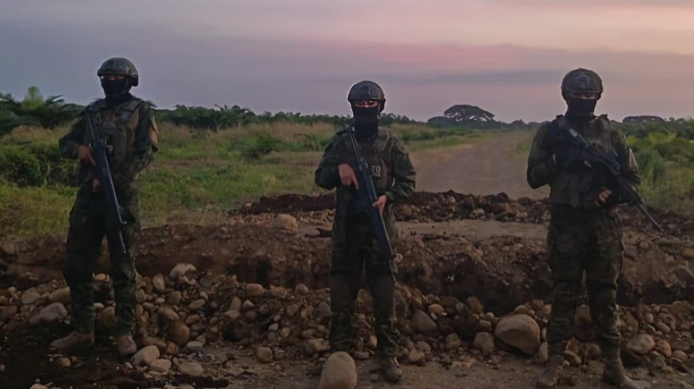 Militares ecuatorianos destruyen pista clandestina narcotráfico Los Ríos en Puebloviejo