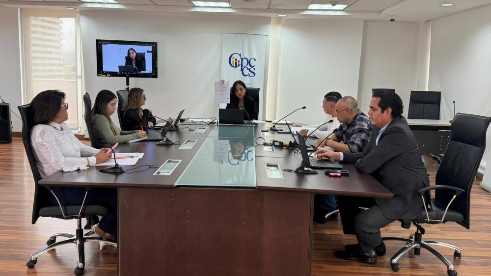 Comisión Técnica del Cpccs en sesión sobre impugnaciones terna Consejo de la Judicatura Ecuador