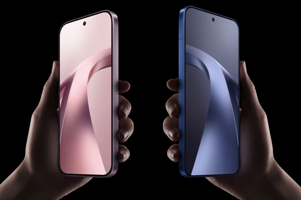 Comparativa visual del diseño frontal y trasero de los nuevos Xiaomi 17T y 17T Pro.