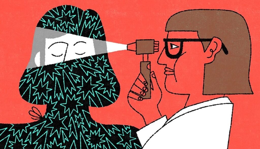 lustración que representa las 5 amenazas silenciosas para la salud que afectan a adultos mayores