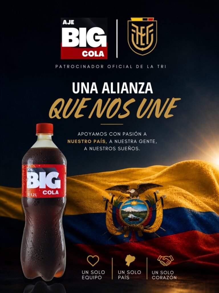 Vasos coleccionables BIG COLA Ecuador con diseños de la Selección Ecuatoriana de Fútbol