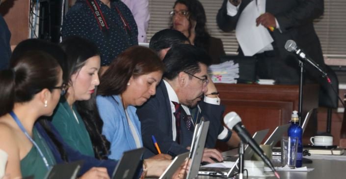 Audiencia de formulación de cargos del caso Apagón Progen en la Corte Nacional de Justicia de Ecuador