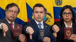 Colombia, Venezuela y Ecuador bloquearán el ingreso y la salida del país a quienes decidan postergar el trámite del pasaporte