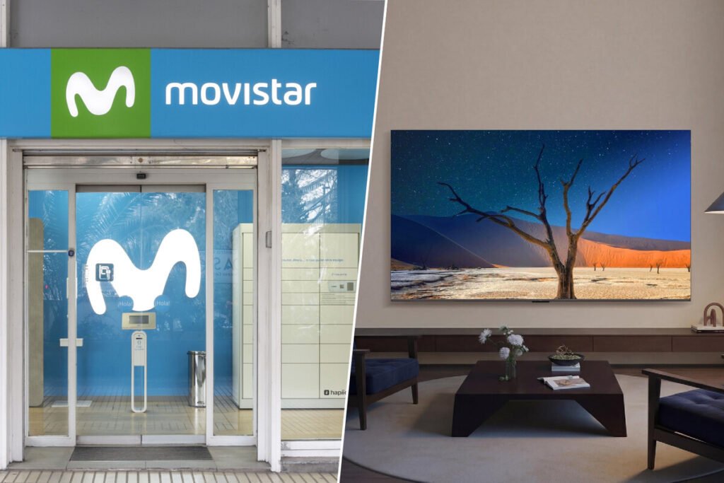 Pantalla del televisor MiniLED de TCL mostrando un partido de fútbol con resolución 4K y marcos reducidos.
