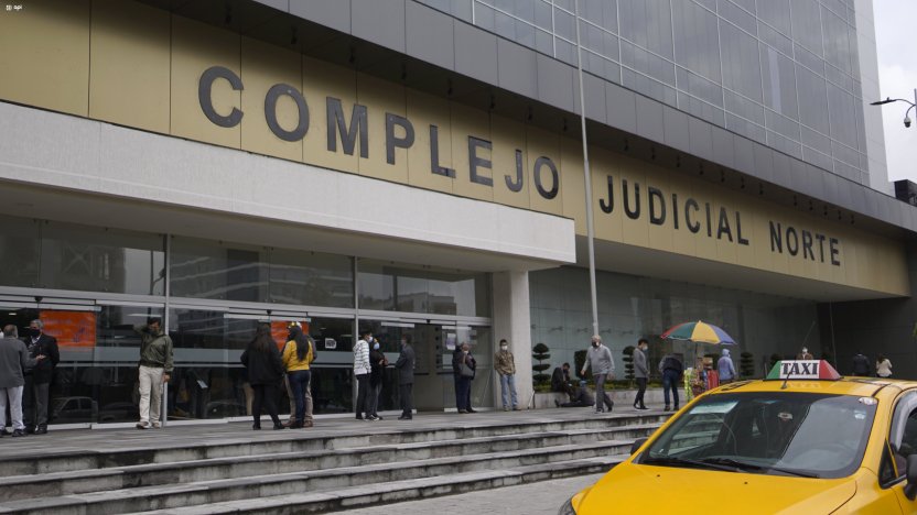 Exjueza Gabriela L. durante audiencia judicial relacionada con el caso Fachada por presunto enriquecimiento ilícito.