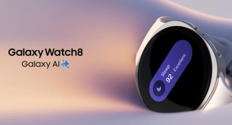 Representación gráfica del próximo Galaxy Watch con funciones de inteligencia artificial para monitoreo de salud y bienestar