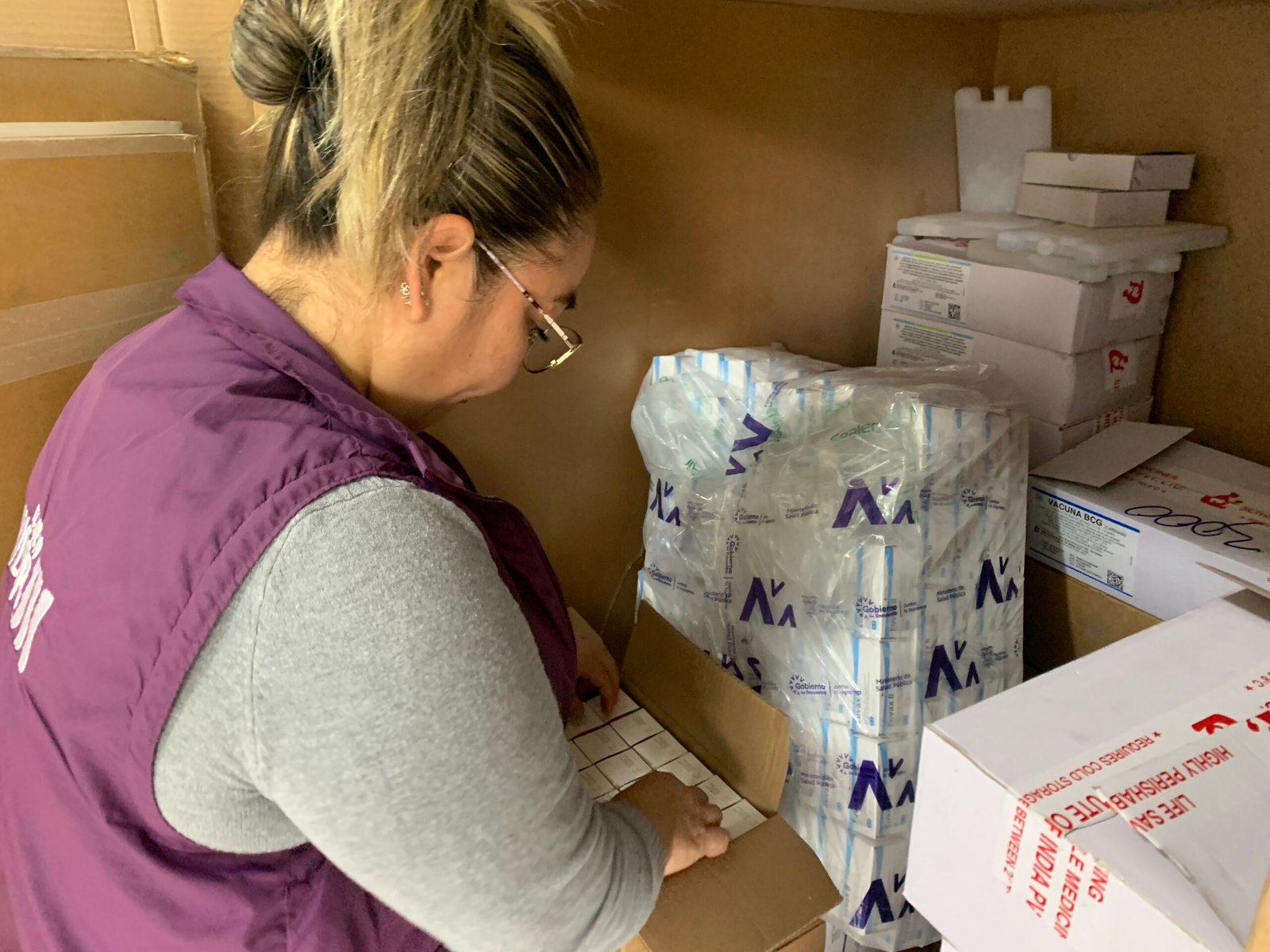 Entrega de vacunas por parte del Ministerio de Salud Pública en Morona Santiago